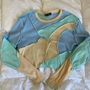 Patchwork pastel long sleeve